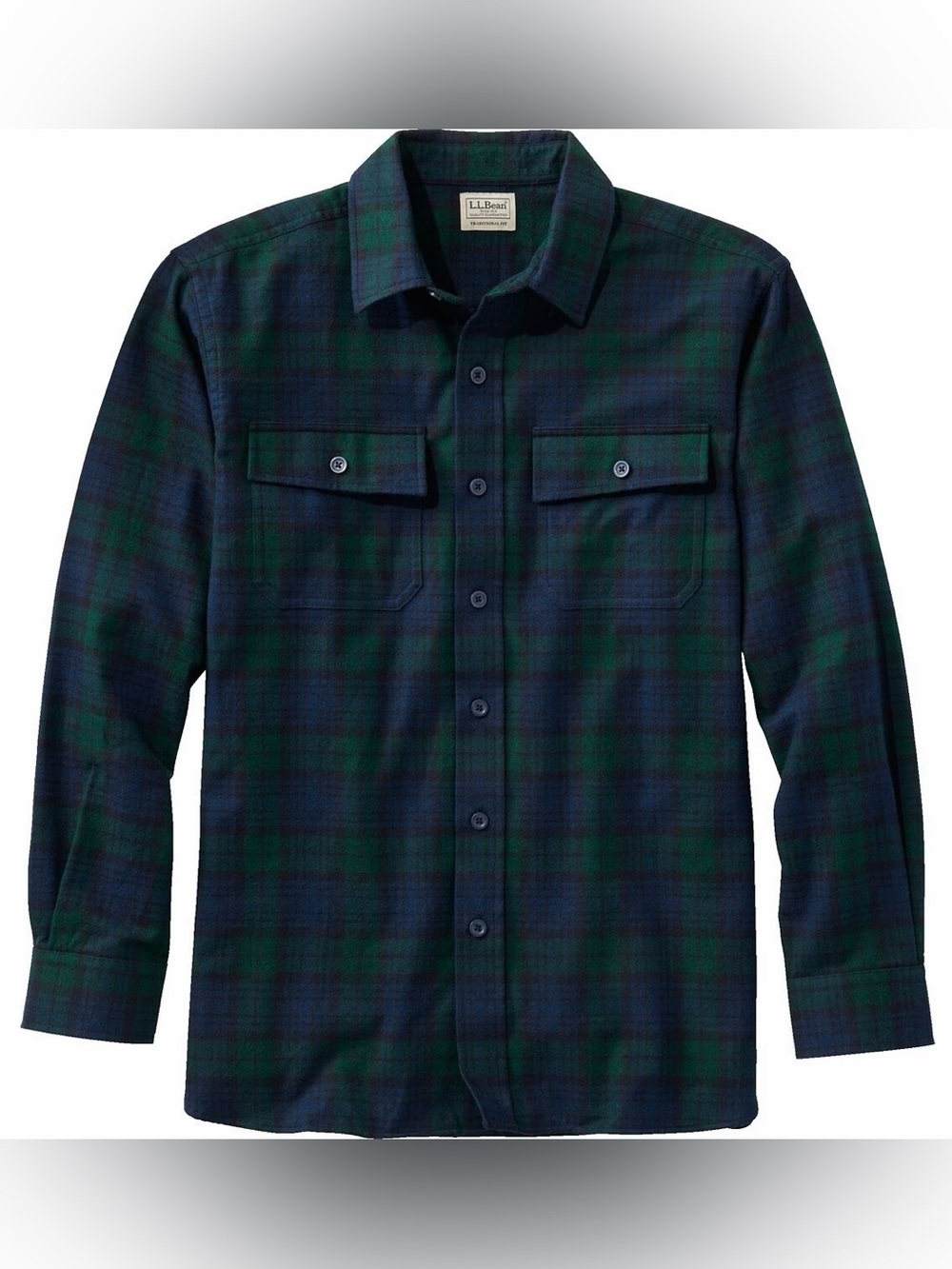New LL Bean Plaid Chamois Flannel Shirt Slightly Fitted 2XL Tall NWOT!